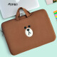MUKOU 小米air12.5苹果电脑包macbook13.3寸pro14/15.6内胆包手提女可爱 棕色手提 12寸