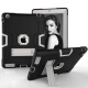 丽真 平板硅胶套保护套外壳适用于9.7英寸iPad2/iPad3/iPad4/A1403/A1458 撞色升级版黑色+灰色