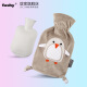 德国进口fashy 卡通外套热水袋小号 暖手袋儿童 暖水袋 0.8L 6513小企鹅图案