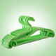 旺家星 新款晾晒衣架 多功能防滑防脱落 干湿两用 加固耐用 十支装YJ01 绿色