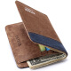 书果儿（SHU GUO ER） 男士新款钱包皮夹钱夹卡包 短款帆布钱包男 韩国创意 123-9QB