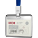 优和（UHOO）亚克力证件卡套 横式 1个卡套+1根挂绳 证件套工作证员工牌胸卡 透明 6005