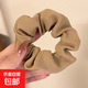 法式轻奢高级咖色系大肠发圈儿童绑头发橡皮筋发绳卡其色发饰新款 秋冬咖色系【浅咖色】