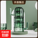 仙人掌玻璃杯套装家用高颜值水杯创意喝水仙女杯子ins风可叠茶杯 仙人掌叠叠杯四件套