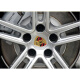 弗维（FULOWAY）保时捷轮毂盖彩标 卡宴 macan Panamera 718 迈凯 彩标车轮毂盖 Macan银色（单个价）