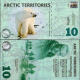 【中藏天下】北极洲 纪念钞 塑料钞 北极钞10美元T-28