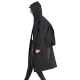 捷达 雨衣成人拉链背包男女演唱会户外旅行便携旅游带书包位徒步雨披 拉链 黑色背包 XL适合身高170-180