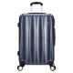 SWISSGEAR 拉杆箱24英寸 多功能商务出差旅行托运箱行李箱万向轮 PC材质旅游箱拉箱24英寸 SA-6125 深蓝色