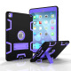 zonyee iPad Air2防摔支架硅胶保护套 苹果平板pro9.7外壳A1566/1673 经典黑+紫罗兰（Air2代/Pro9.7专用）