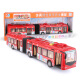 林达（LINDA）儿童公交车玩具车公共汽车双节巴士玩具汽车模型男孩子大巴车3岁 大巴士红色