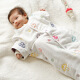 日本Hoppetta婴儿蘑菇睡袋可拆袖纱布分腿睡袋春秋冬季宝宝防踢被