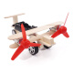 玩控 科技小制作材料 飞机模型拼装 DIY手工科学实验玩具stem科学实验 双引擎滑行飞机