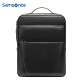Samsonite/新秀丽双肩包男士商务电脑包简约时尚牛皮革背包TM0 黑色