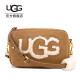 UGG 女士包袋单肩斜挎溢毛时尚小方包 1093563 CHE | 栗子棕色