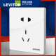 立维腾（LEVITON）五孔插座家用墙壁多孔面板 二三5孔五眼墙上电源 五孔插座