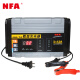 NFA纽福克斯 汽车电瓶充电器6814数显车载 蓄电池 12V充电机 智能修复摩托车全 自动充电器