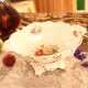 梵莎奇2024欧式果盘创意奢华客厅大号实用陶瓷水果盘茶几家居摆件结婚礼 椭圆形款/40*24*15CM