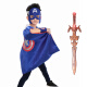 格瑞芬 万圣节服装儿童男女孩 道具面具披风装饰创意玩具 美国队长披风+剑+面罩+护腕+腰带