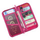 Naphele奈菲乐 全升级版旅行证件收纳包 卡包 长款护照包 零钱包 玫红色