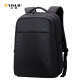 以诺（YINUO）双肩电脑包 男女背包 14寸15.6寸笔记本包 商务休闲 黑色