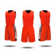 新款篮球服套装男球衣定制团购组队定制训练男女比赛队服背心印字号运动服休闲服球衣比赛队服。 橙色 XL码数适合160-165CM