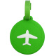 尚官（SingleLady） 旅行行李箱登机牌创意硅胶行李牌挂牌信息吊牌托运牌 旅游用品硅胶材质 圆形绿色