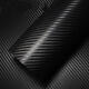 汽车碳纤维贴纸立体车身车顶车内贴膜改装内饰装饰全车贴3D改色膜1.27米*30厘米 1.27米*30厘米黑色