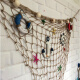 蔓森鑫创意地中海渔网背景墙上装饰品儿童房间墙面布置文化墙游乐场装扮 1.5*2米粗线麻绳渔网