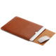 墨一 笔记本保护套13.3英寸内胆包 适用于苹果Macbook Pro保护壳air新款皮套 浅咖色【皮纹】 15英寸