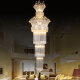 思洛迪 别墅楼梯金色水晶灯 复式楼梯灯长吊灯 现代简约客厅楼中楼大吊灯 直径80 高度3米 送三色调光LED