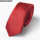 HAIPAIHAOYU 商务正装休闲小领带5CM宽 B-Z-156红色格纹(窄)