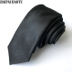 HAIPAIHAOYU 商务正装休闲小领带5CM宽 B-Z-168黑色条纹(窄)
