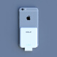 OISLE【20年产存】OISLE适用于苹果手机无线充电宝iphone全系列超薄迷你小巧背夹电池便携移动电源 白色 iphone 6/6S/7/8/不含PLUS