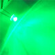 TaoTimeClub LED灯 发光二极管 草帽5MM 白发翠绿光 灯珠 （10只）