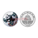 上海集藏 中国金币1998年熊猫彩色银币 1/2盎司彩色银币