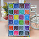 与同 彩色印泥印台创意印章伴侣 24色套装彩色DIY可爱儿童印泥印台指纹印  24色