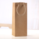 Ywbag牛皮纸本色酒袋F单支装红酒麻绳手提包装袋创意礼品包装袋 35.5*11.5*9单支装