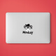 SkinAT 笔记本创意局部贴纸 适用于苹果电脑MacBook Pro\Air创意贴 猴monkey Pro 13 (A1708)