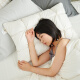大朴（DAPU）枕芯家纺 50%白鸭羽绒格子面包枕 羽绒羽毛枕头 单只装 48*74cm