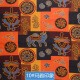 富羽莱（fuyulai）印花棉麻服装布料复古民族风波西米亚面料手工DIY桌布拼布东南亚 玛雅印象(半米价)