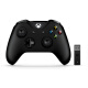 微软 (Microsoft) Xbox无线控制器/手柄 黑色+Xbox 无线适配器 PC游戏手柄 Xbox手柄