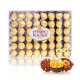 费列罗（Ferrero Rocher）进口费列罗榛果仁夹心威化巧克力礼盒装48粒600g零食喜糖