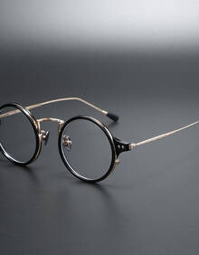 文艺气质书生眼镜民国风眼镜框可配近视玳瑁小圆框眼镜男复古潮人