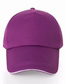 活动定制棒球帽子鸭舌帽旅游团队工作帽印logo男女遮阳太阳帽 紫色