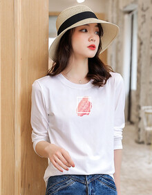 【女式圆领长袖t恤】价格_图片_品牌_怎么样-京东商城