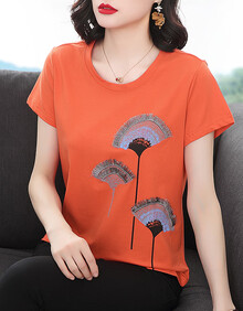 【中老年短袖t恤女】价格_图片_品牌_怎么样-京东商城