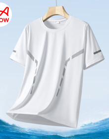猫人（MiiOW）短袖男士t恤大码时尚潮牌夏季男生短袖宽松潮流上衣潮牌透气体恤 白色 2XL