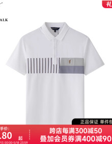 POLOWALK短袖polo衫男夏季2024新款商务休闲质感纯白上衣 白色 L
