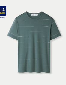 HLA海澜之家短袖T恤男24含桑蚕丝含莱赛尔短袖男夏季