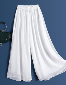 白色雪纺裤裙